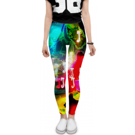 leggings с принтом Abstract Raster 160 в Тамбове, 80% полиэстер, 20% эластан | Эластичный пояс, зауженные к низу, низкая посадка | 