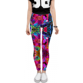 leggings с принтом Abstract Raster 372 в Тамбове, 80% полиэстер, 20% эластан | Эластичный пояс, зауженные к низу, низкая посадка | 