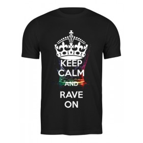 Мужская футболка с принтом eat sleep rave repeat в Тамбове,  |  | 