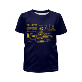 full_print_girl_tee с принтом Yellow Submarine в Тамбове,  |  | 