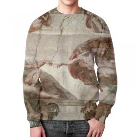 full_print_sweatshirt с принтом Сотворение Адама в Тамбове,  |  | 