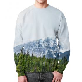 full_print_sweatshirt с принтом Снежные горы в Тамбове,  |  | 