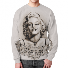 full_print_sweatshirt с принтом Marylin Monroe в Тамбове,  |  | 