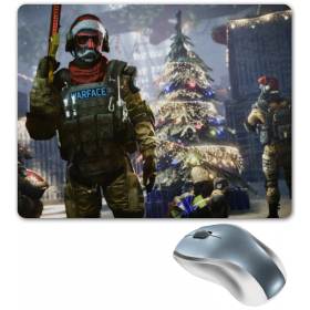 mouse_pad с принтом Warface Новый Год в Тамбове,  |  | 