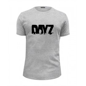 Мужская футболка Premium с принтом DayZ T-shirt в Тамбове, Белый, черный, серый меланж, голубой: 100% хлопок, плотность 160 гр. Остальные цвета: 92% хлопок, 8% лайкра, плотность 170-180гр. |  | 