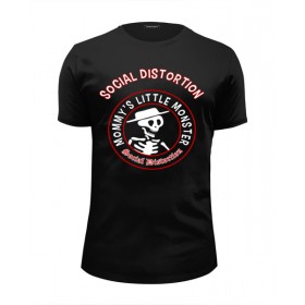 tee с принтом Social Distortion в Тамбове, Белый, черный, серый меланж, голубой: 100% хлопок, плотность 160 гр. Остальные цвета: 92% хлопок, 8% лайкра, плотность 170-180гр. |  | 